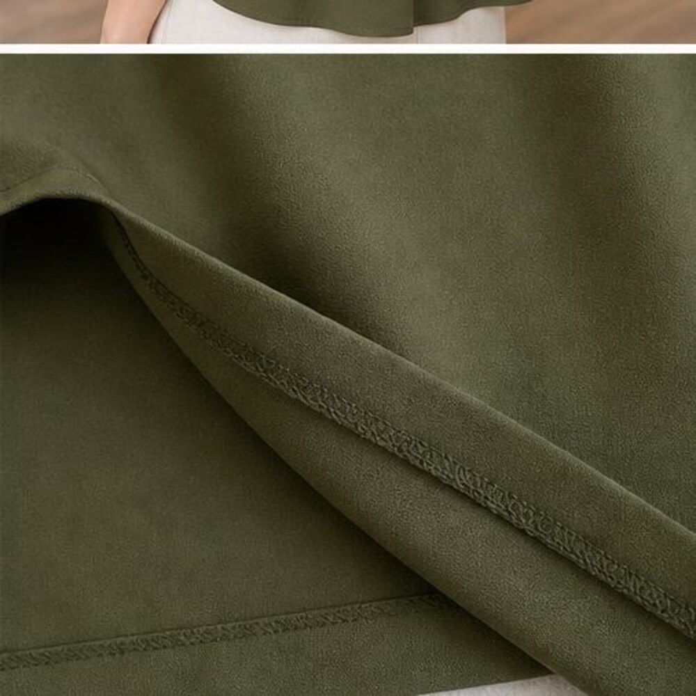 Olive Button Blouse - Picture 6 of 6